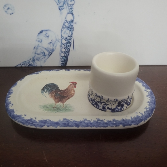 Egg coddler & saucer/plate - Picture 3 of 5